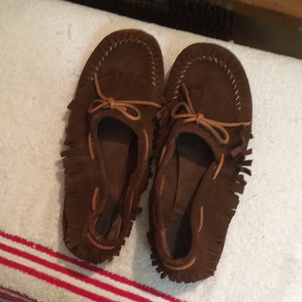 Minnetonka mocassins brown women 8